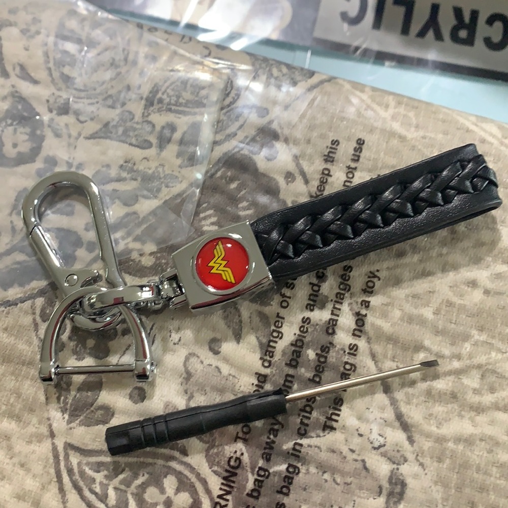 Leather keychain